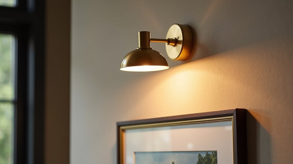 24 inch brass battery light