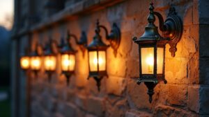 antique brass outdoor lights