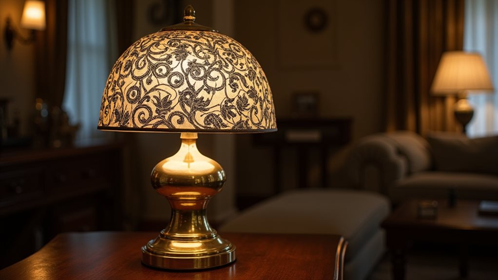 artistic etched metal shades