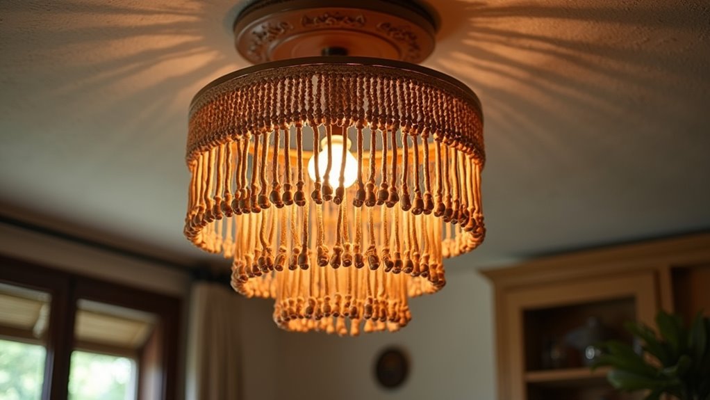 beaded rustic modern lighting