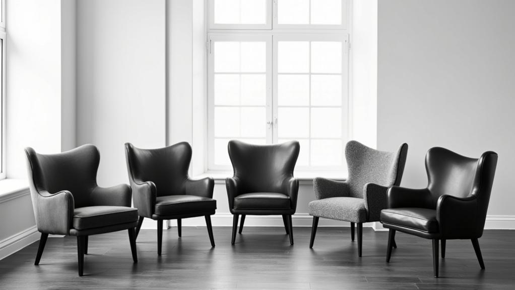 best black white chairs