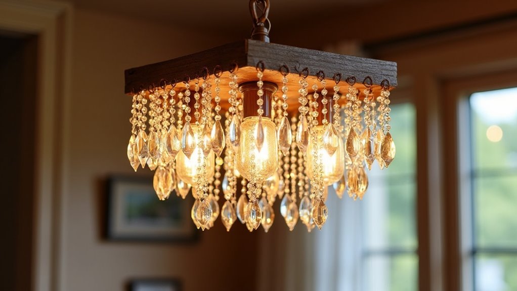 bohemian farmhouse bead chandelier