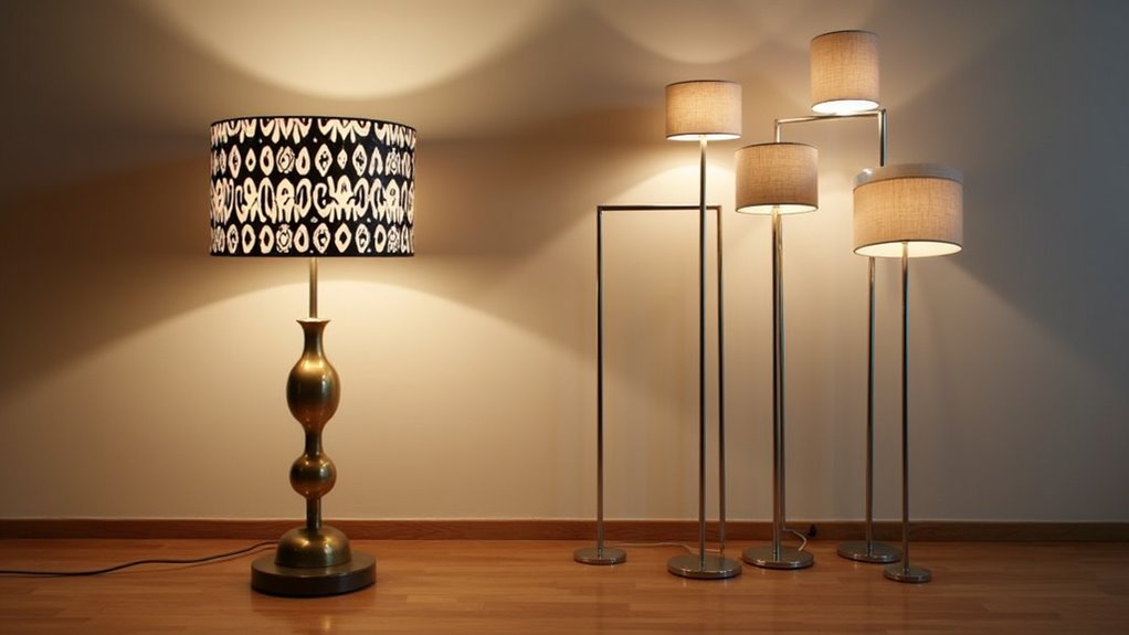 bold ikat pattern lamp