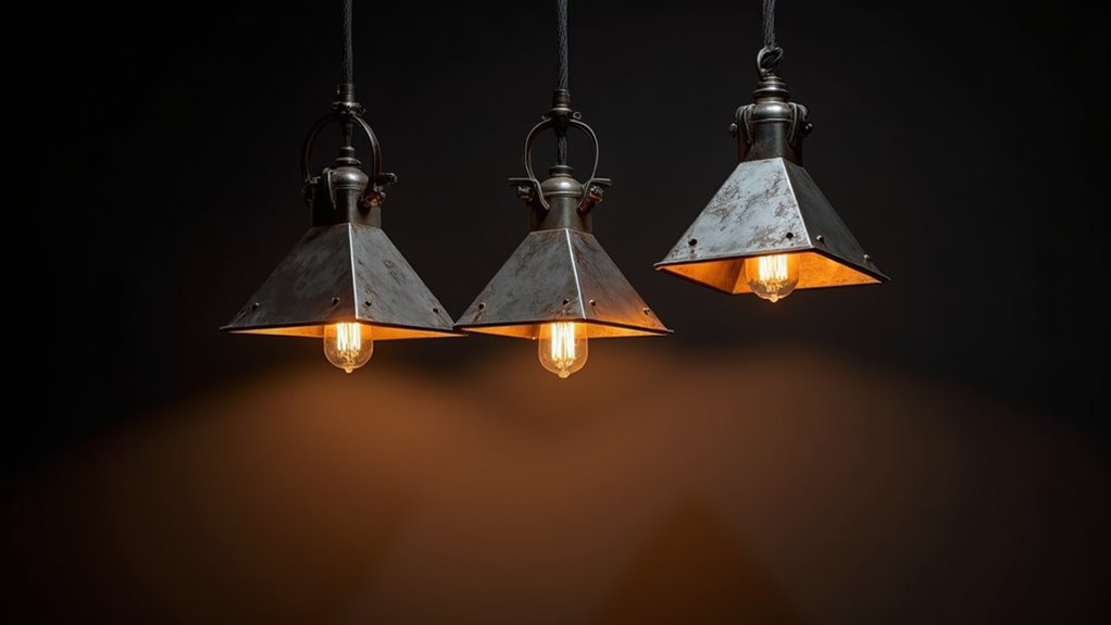 bold industrial metal shades