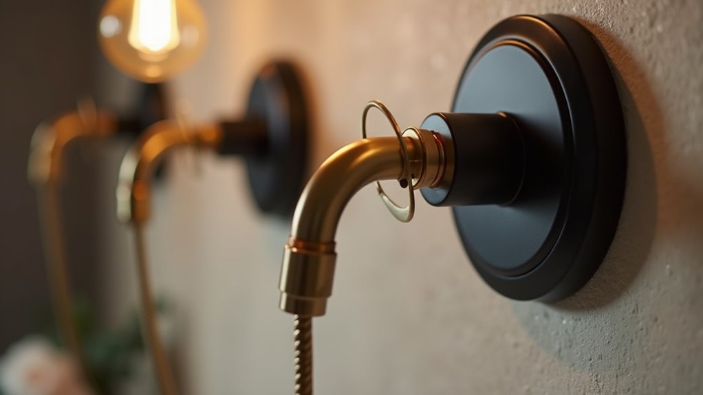 brass matte black elegance