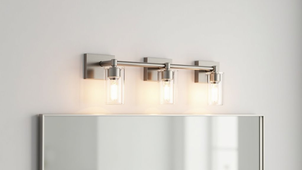 brushed nickel glass shades