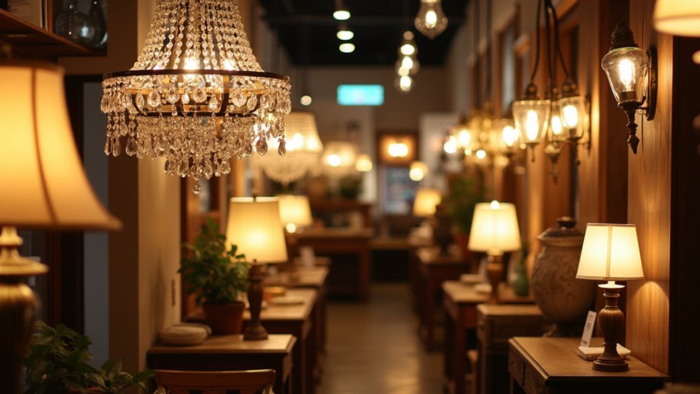 diverse lighting and decor