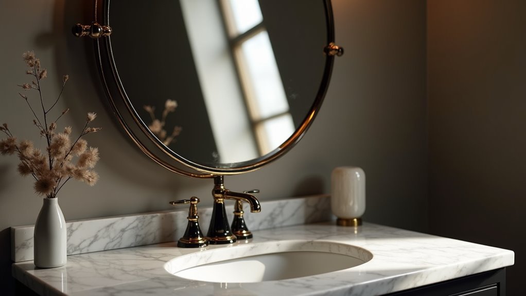 elegant arched black gold