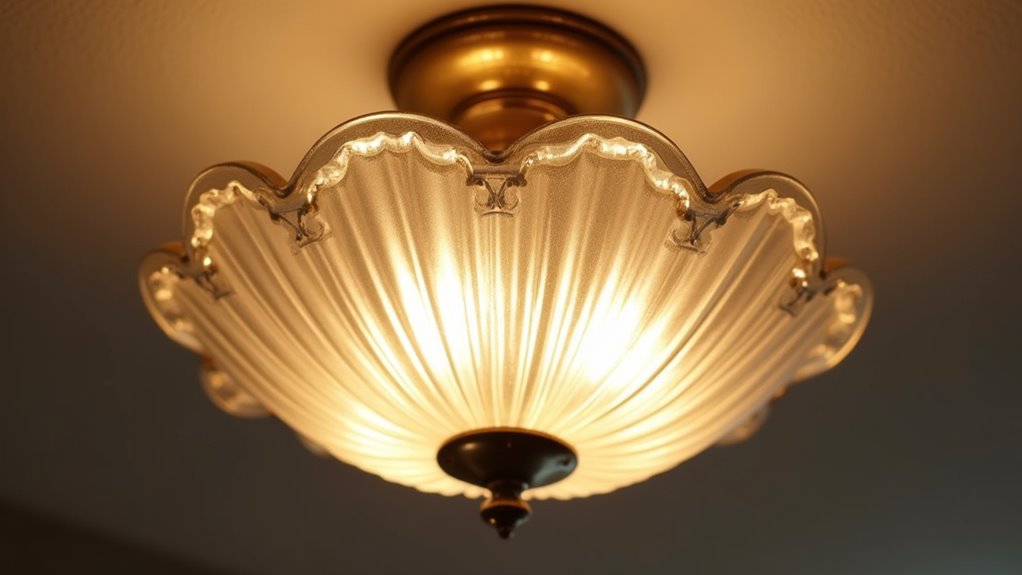 elegant brass glass shades