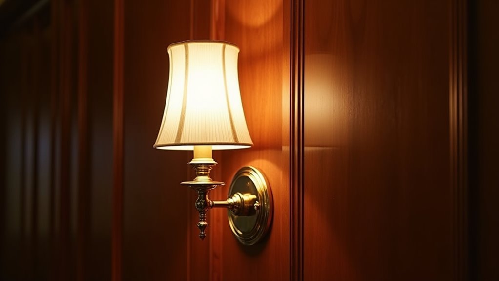 elegant brass wall lamp