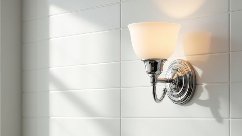 elegant chrome vanity lighting