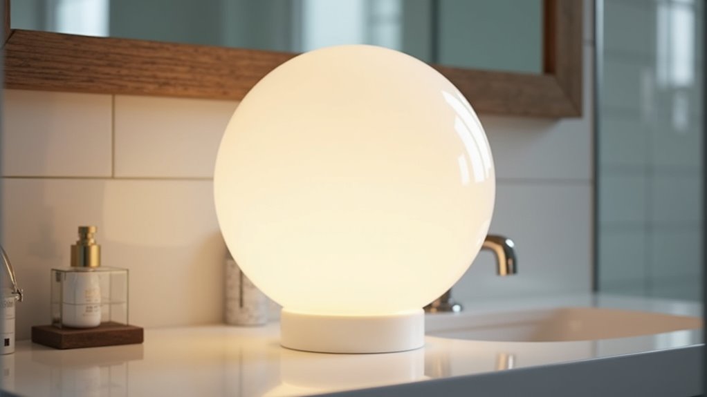 elegant frosted globe lighting