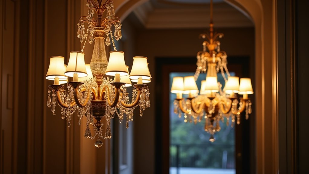 elegant lighting and accents