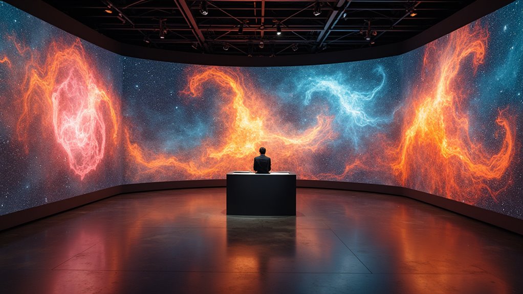 elegant monochromatic gallery wall