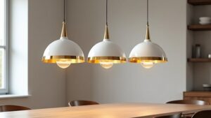 elegant white gold lighting