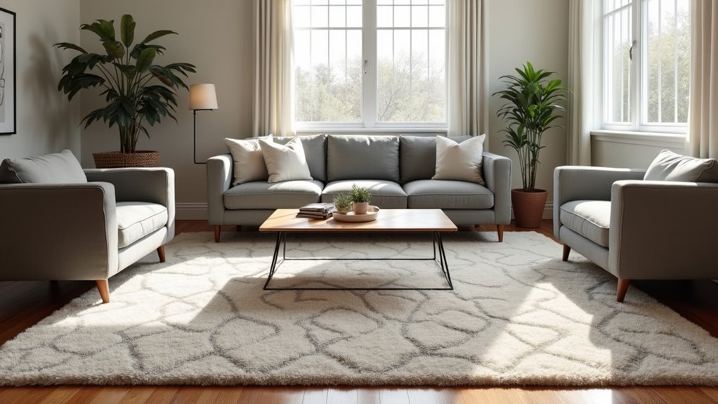 five step rug placement guide
