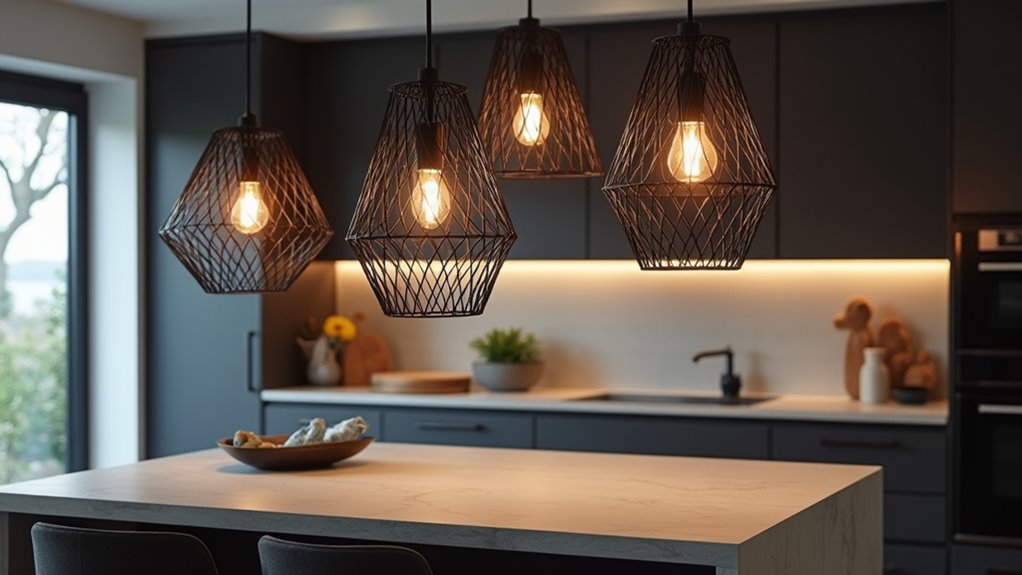 geometric cage kitchen elegance