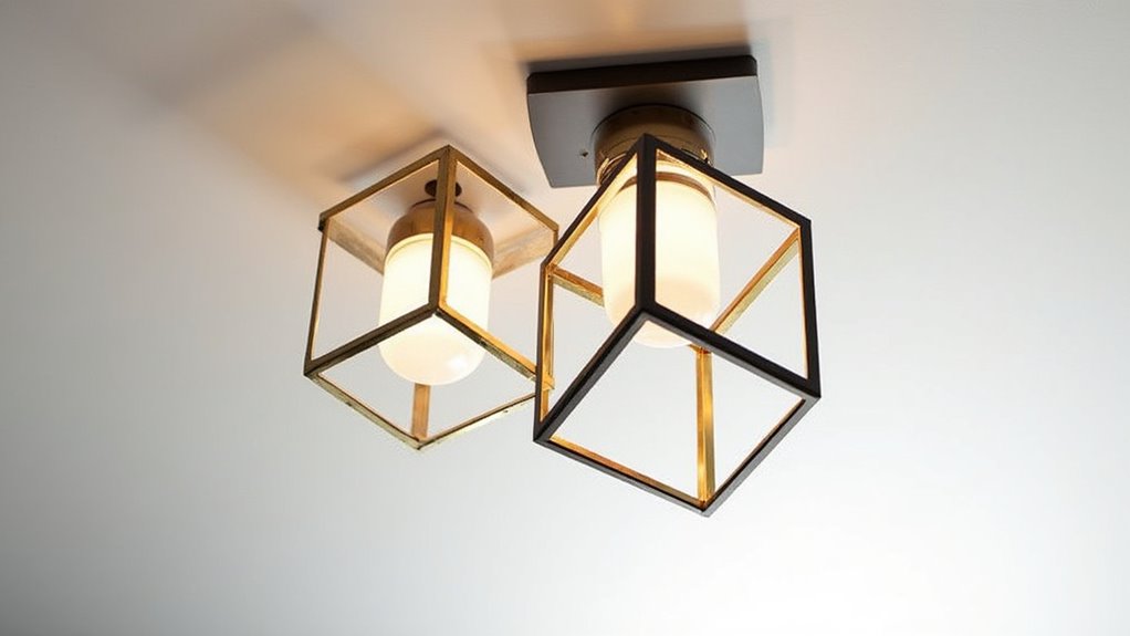 geometric metal semi flush masterpieces
