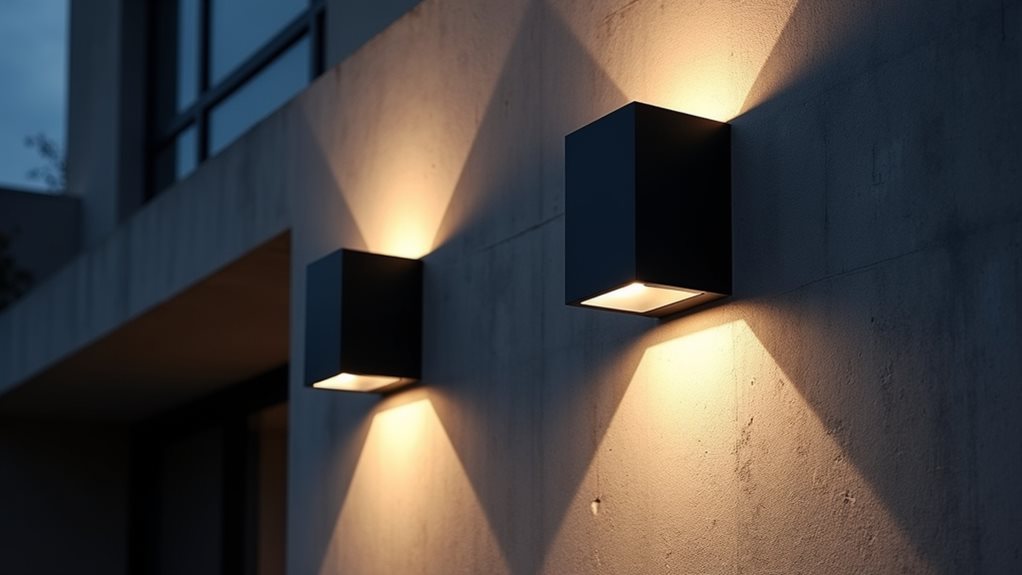 geometric outdoor lighting fixtures