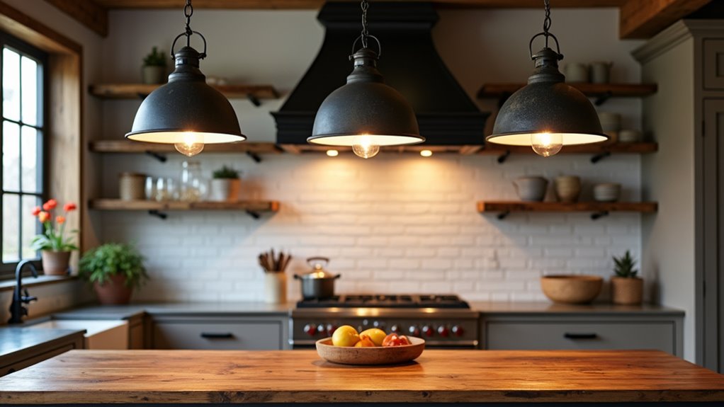 handcrafted vintage industrial lights