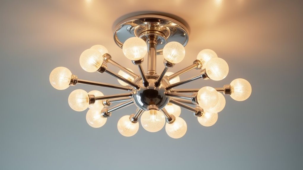 iconic sputnik semi flush design
