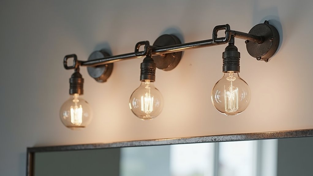 industrial chrome iron fixtures