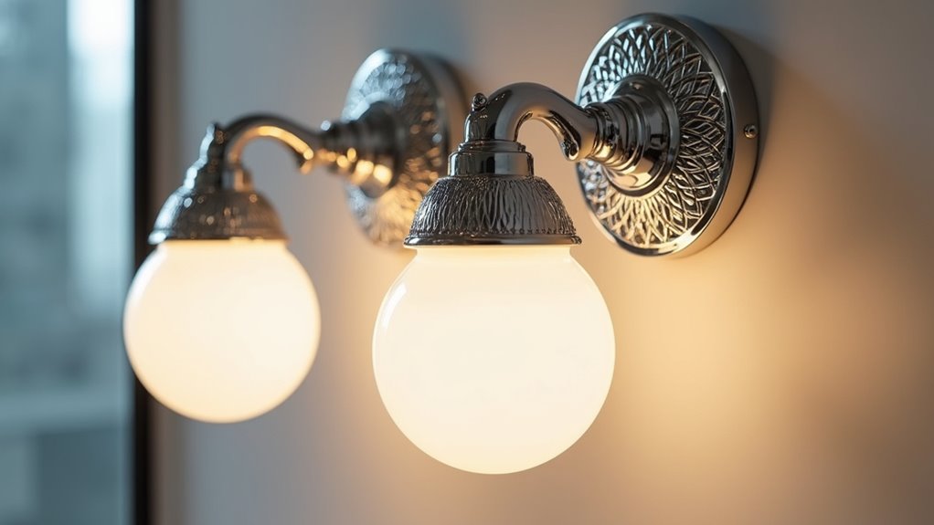 luxurious chrome crystal lighting