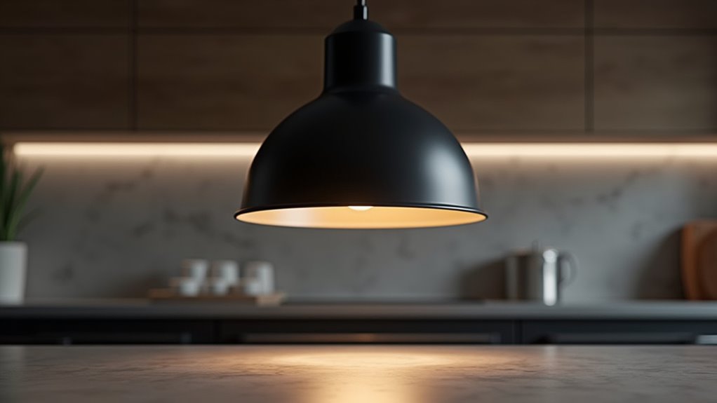 matte black bell fixture