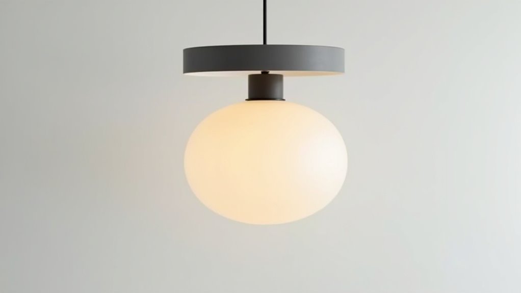 minimalist paper oval shades
