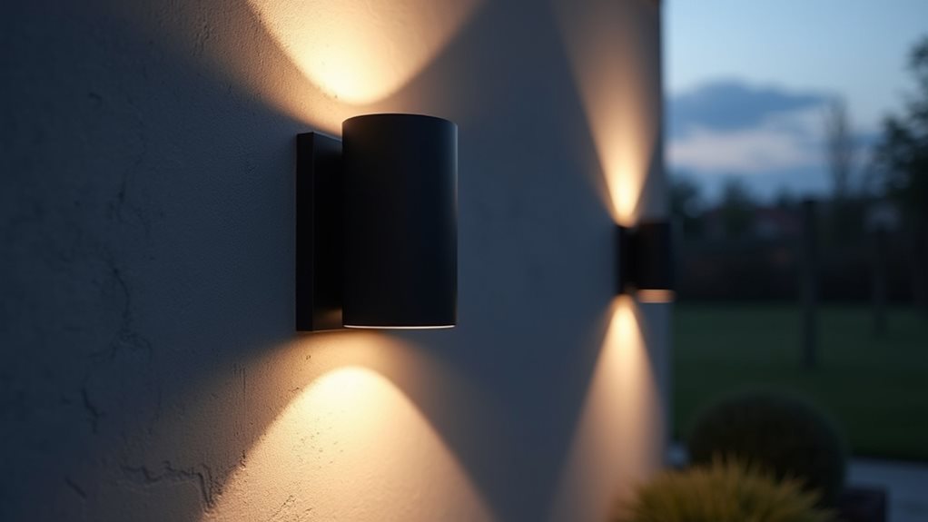 modern cylindrical up down lighting