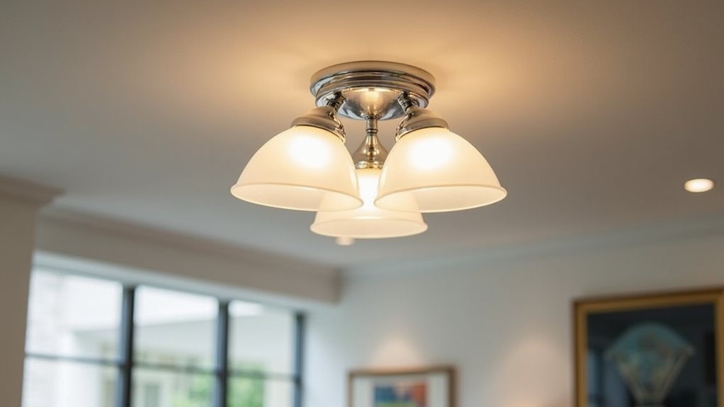 modern dimmable glass fixture