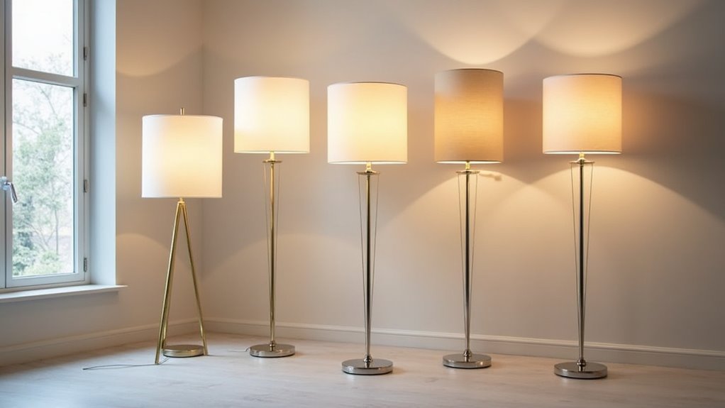 modern drum shade lighting
