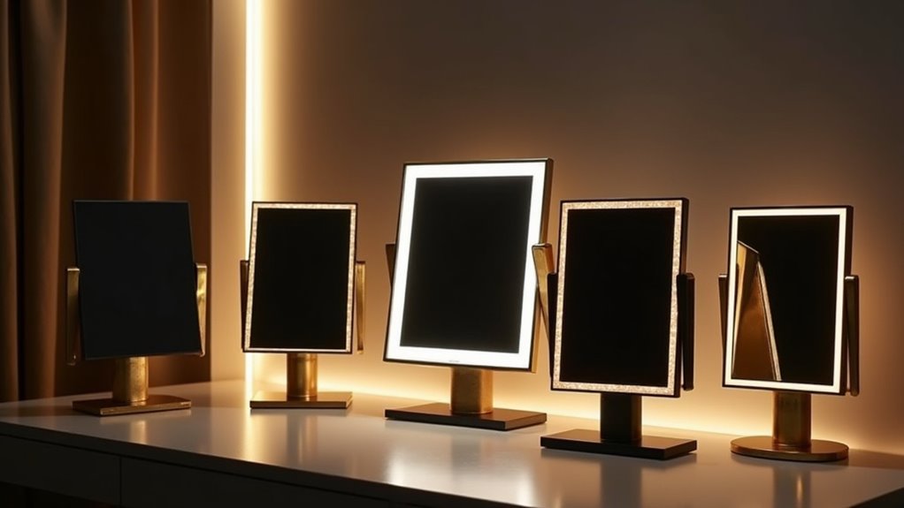 modern led rectangular mirror