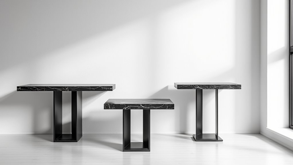 modern minimalist faux marble