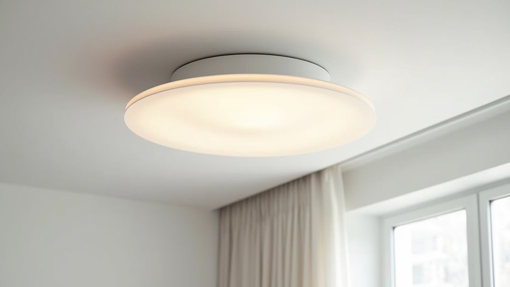 modern minimalist white fixture