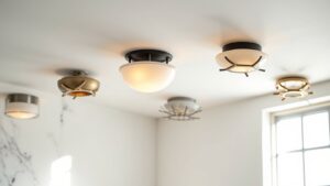 modern semi flush lights