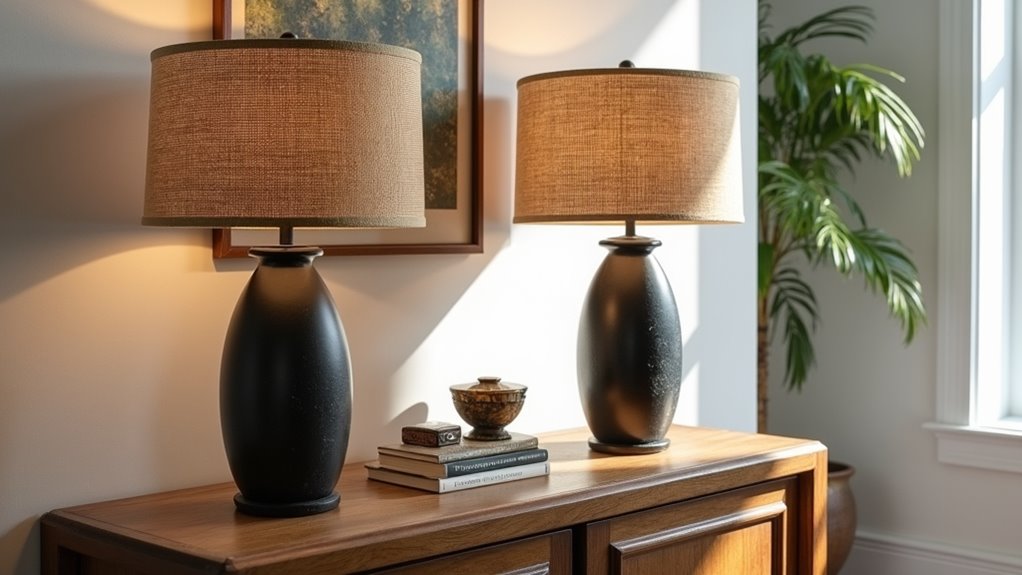 natural material black accent