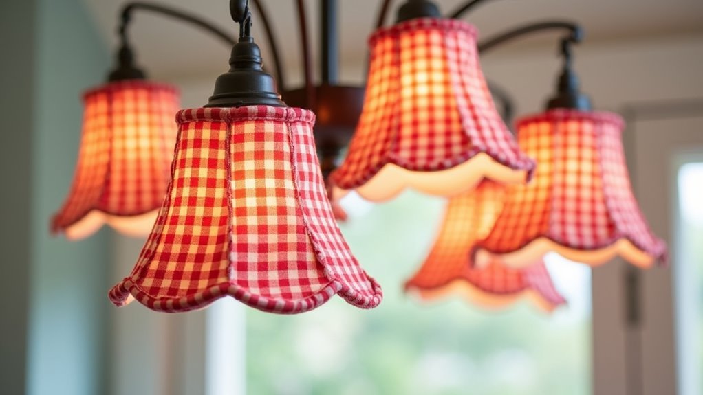 playful gingham cotton shades