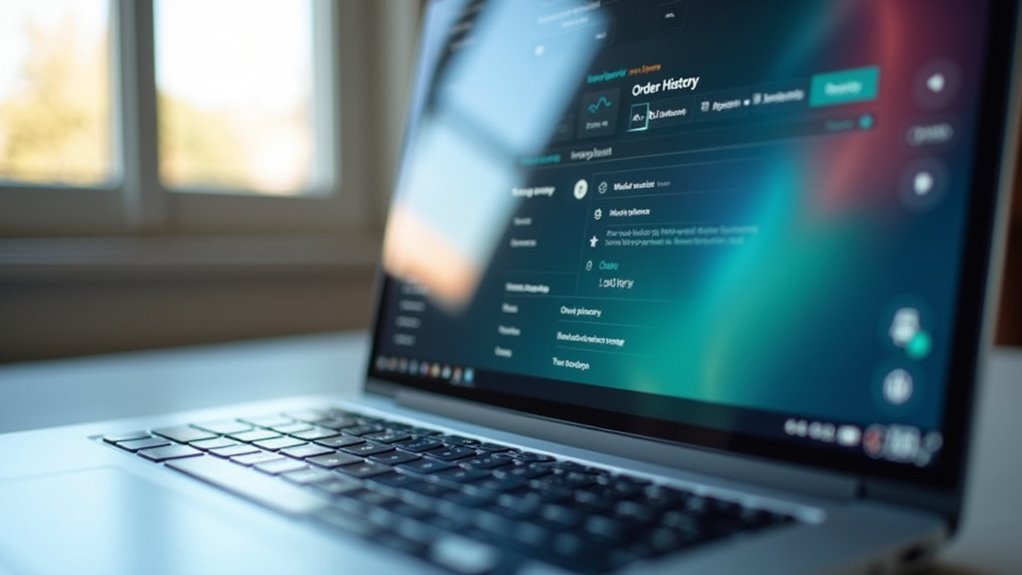 review order history dashboard