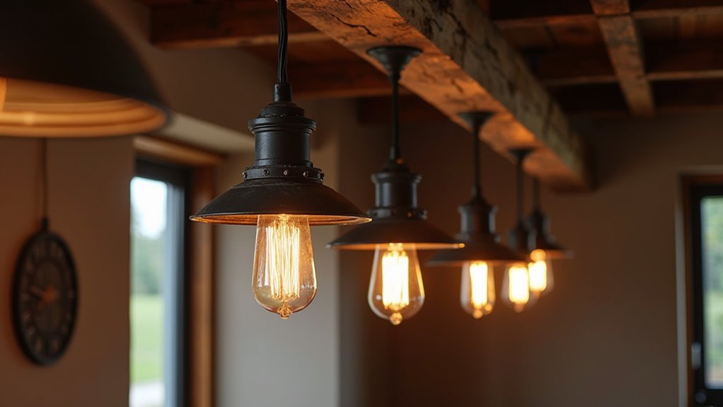 rustic handcrafted steel fixtures