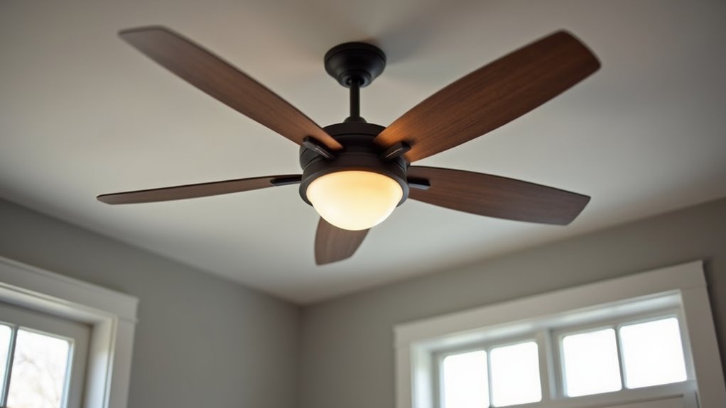 rustic minimalist hugger fan