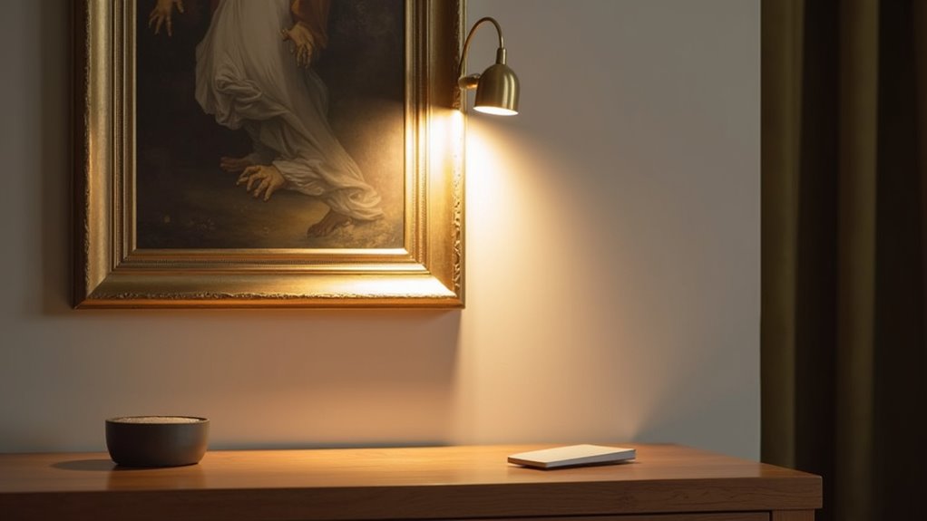 satin brass remote light