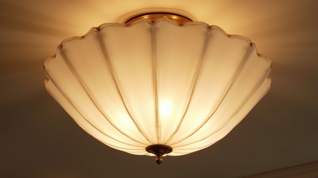 silk scalloped lighting elegance