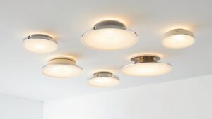 sleek chandeliers for low ceilings