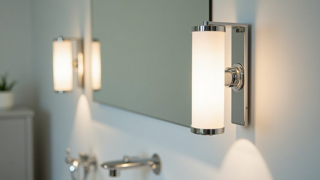 sleek chrome cylinder fixtures