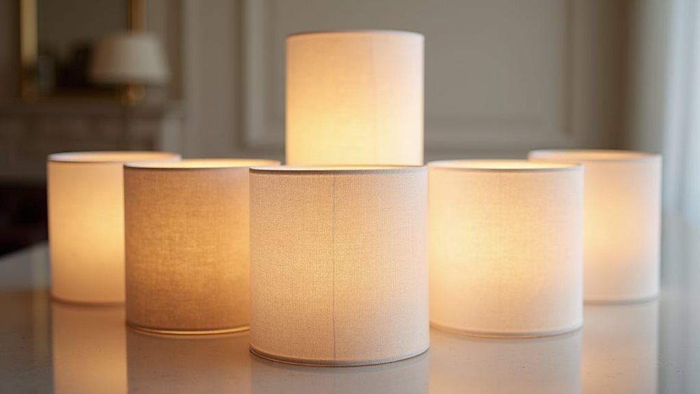 sleek contemporary drum shade