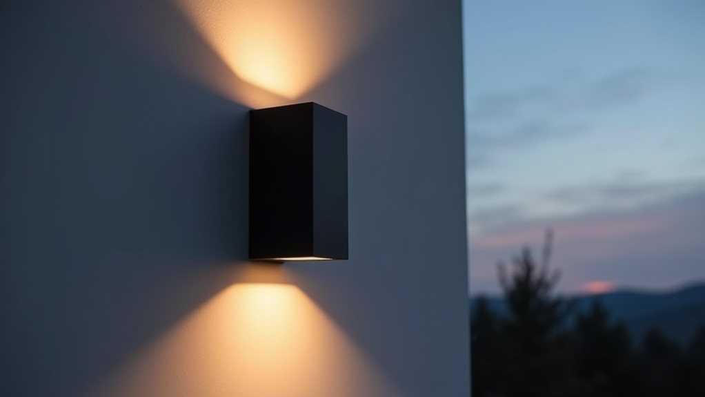 sleek minimalist outdoor lighting