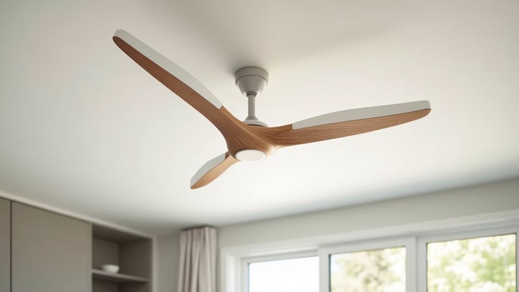 sleek modern flush mount fans