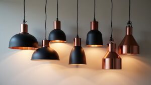 stunning black copper pendants