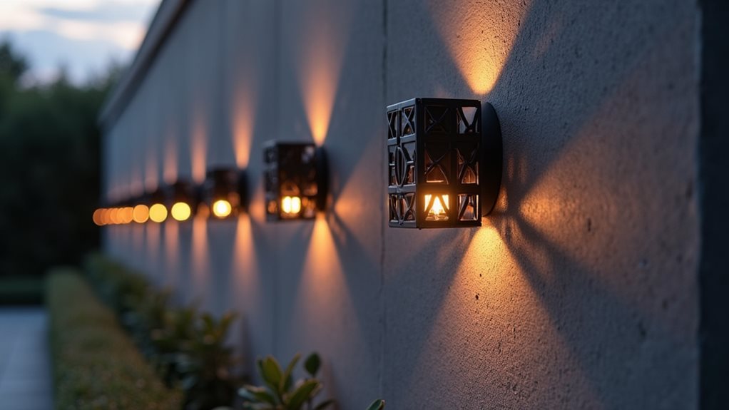 stylish black outdoor lighting